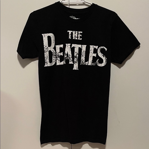 Unisex Beatles Black and White Short Sleeve Tee - Picture 1 of 4
